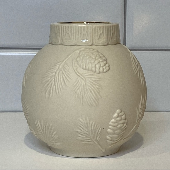 Lenox Ornamental Glow Pinecone Candle Holder Tea Light Votive Winter Holiday - Picture 4 of 10